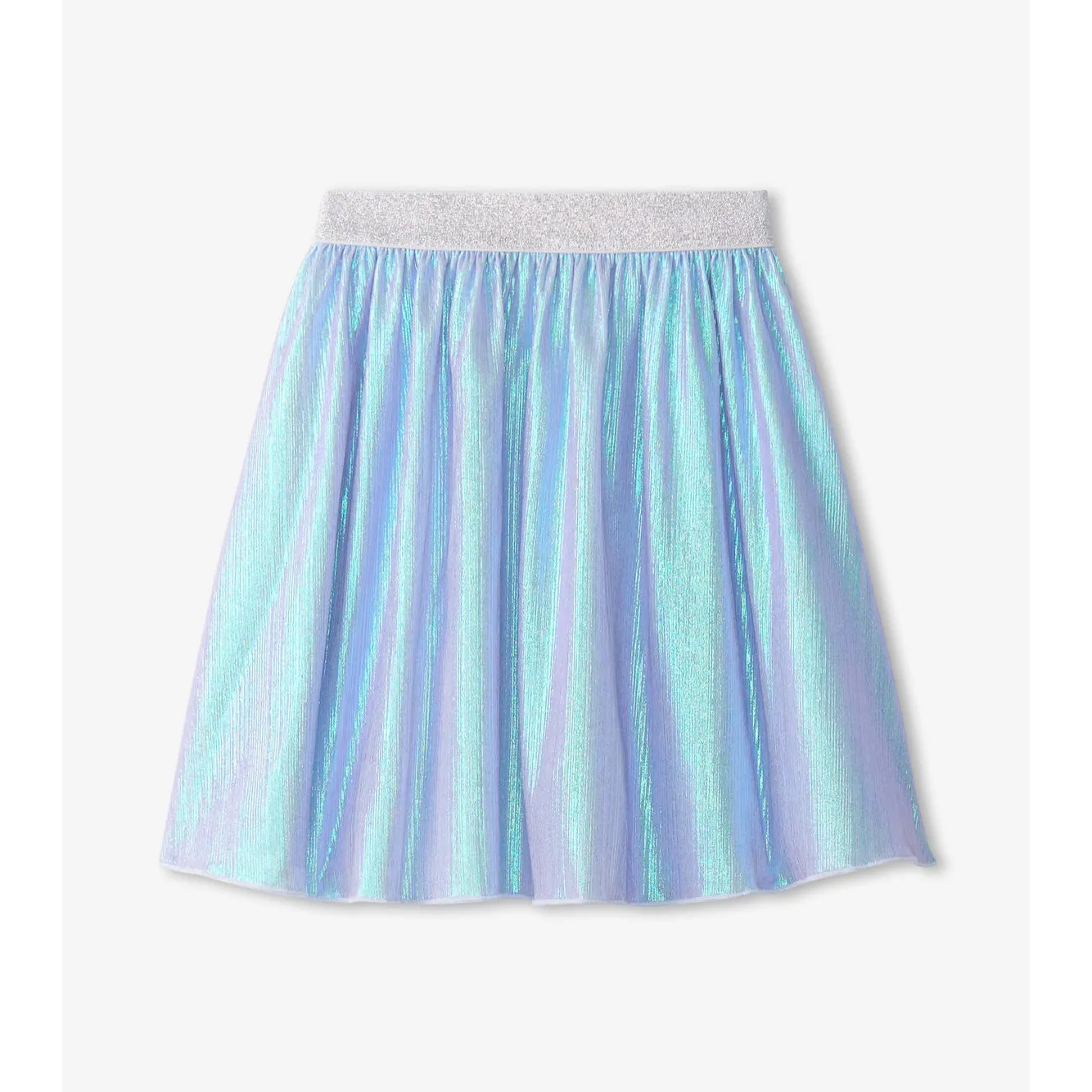 Hatley Silver Metallic Mid Length Skirt
