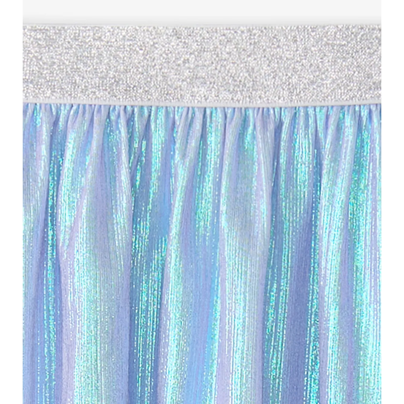 Hatley Silver Metallic Mid Length Skirt
