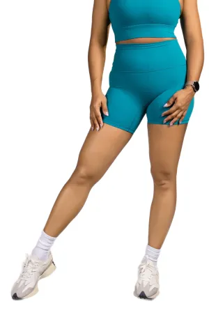 Haven High Waisted Short Legging Teal