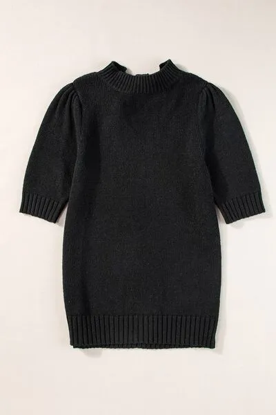 Hazel Blues® |  Tie Back Half Sleeve Sweater