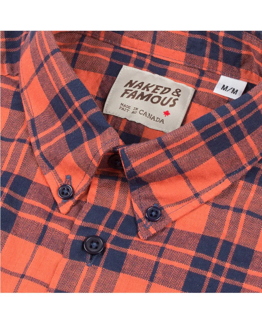 Herringbone Plaid Rust
