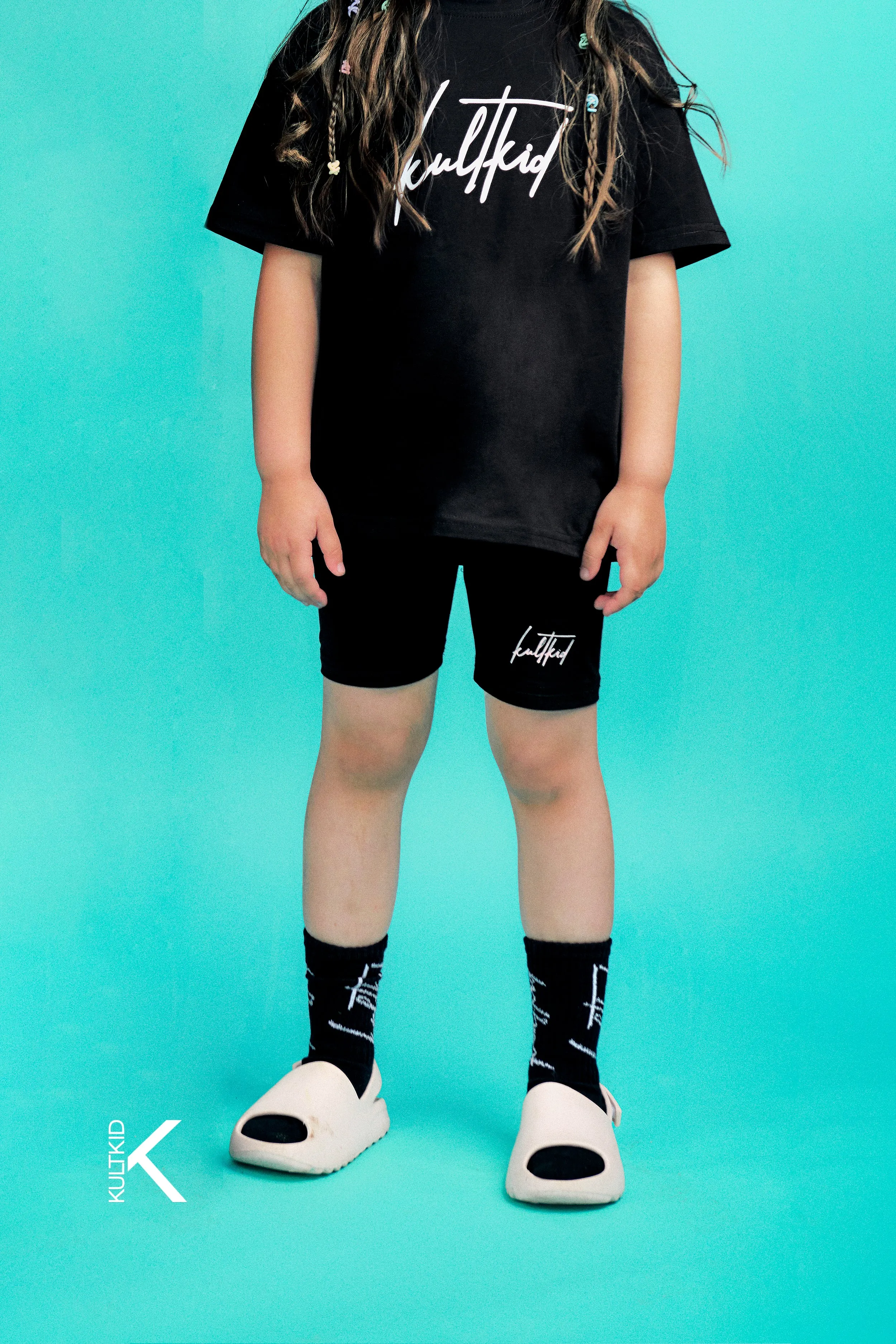 High Waisted Biker Shorts with Resistain® in Ink