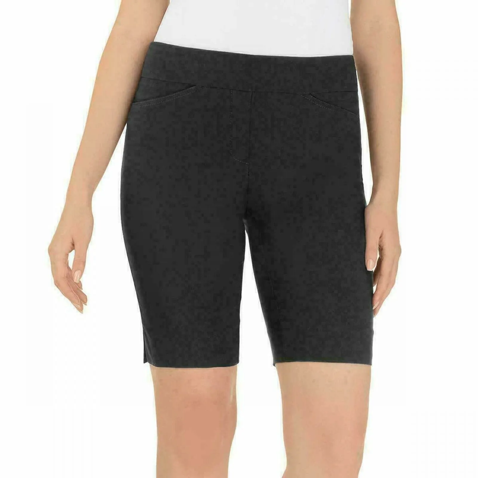 Hilary Radley Women's Stretch Pull On Bermuda Shorts