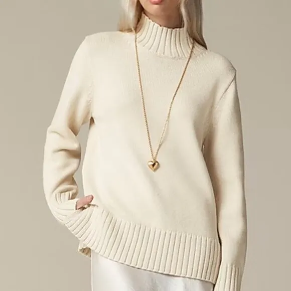 J. Crew Cotton turtleneck sweater XS