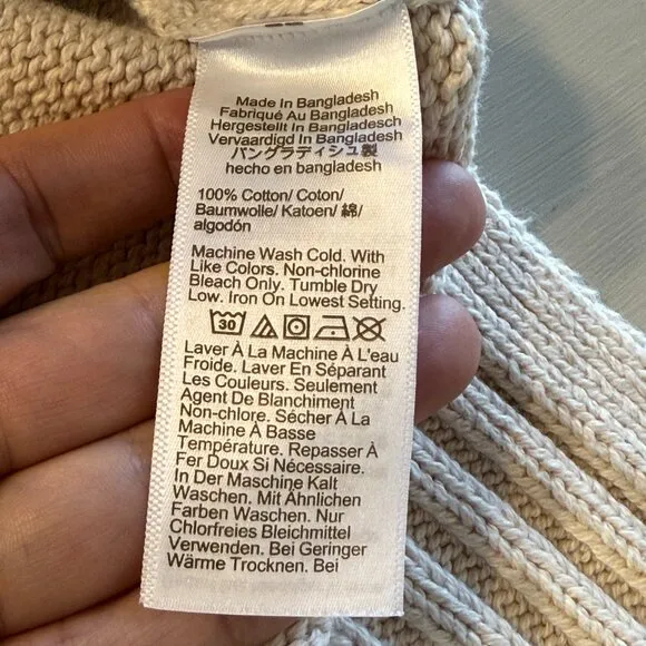 J. Crew Cotton turtleneck sweater XS