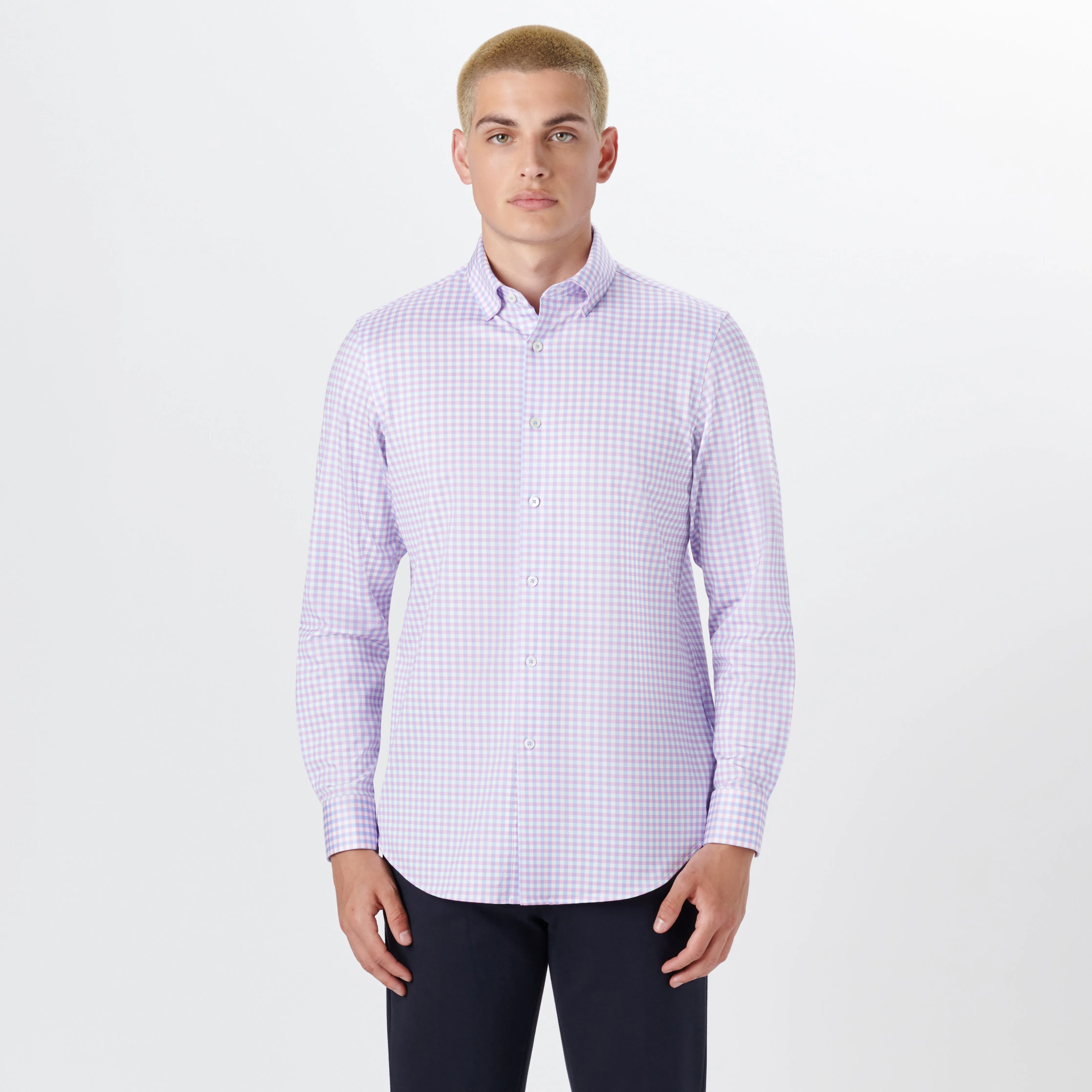 JAMES Gingham Check OoohCotton Twill Shirt