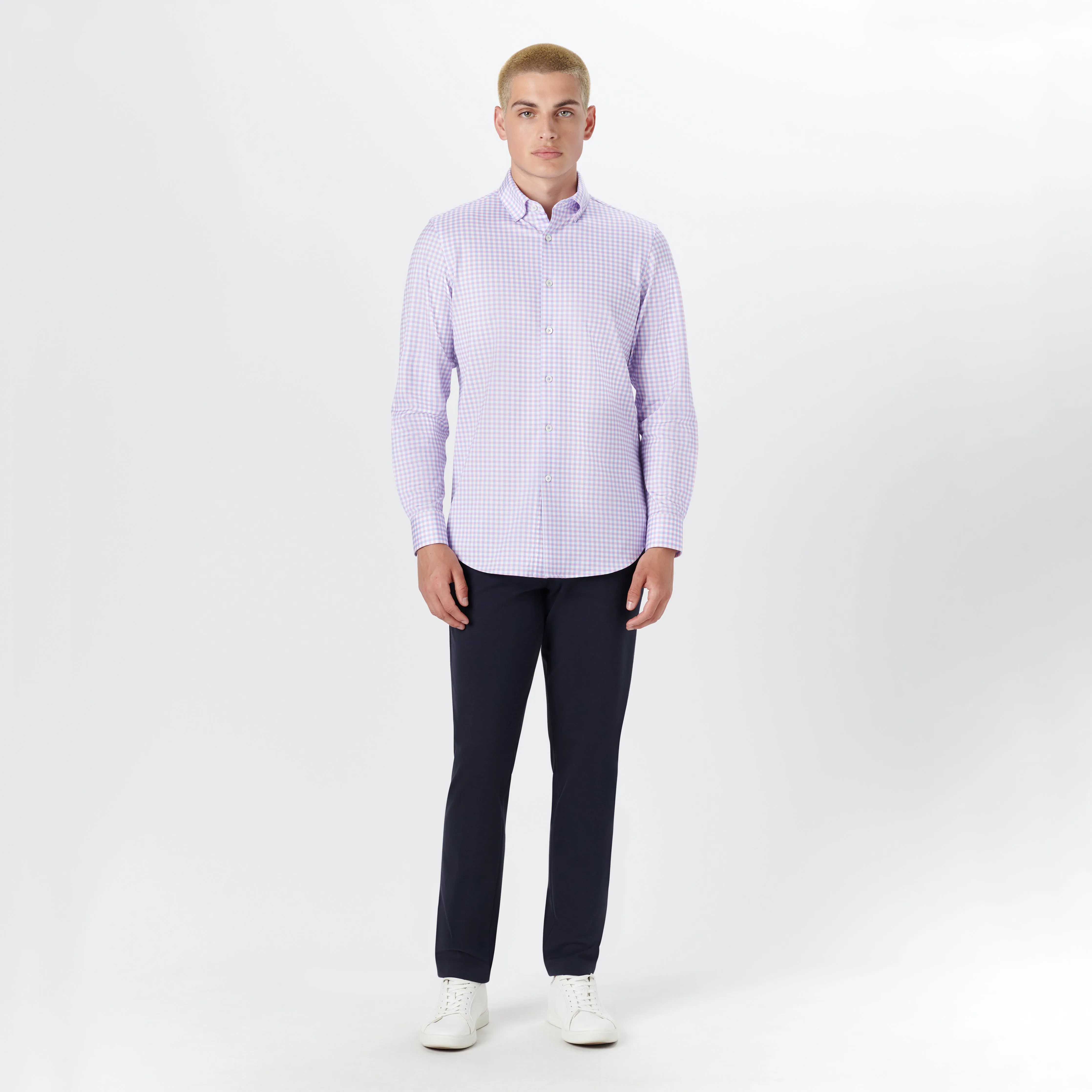 JAMES Gingham Check OoohCotton Twill Shirt