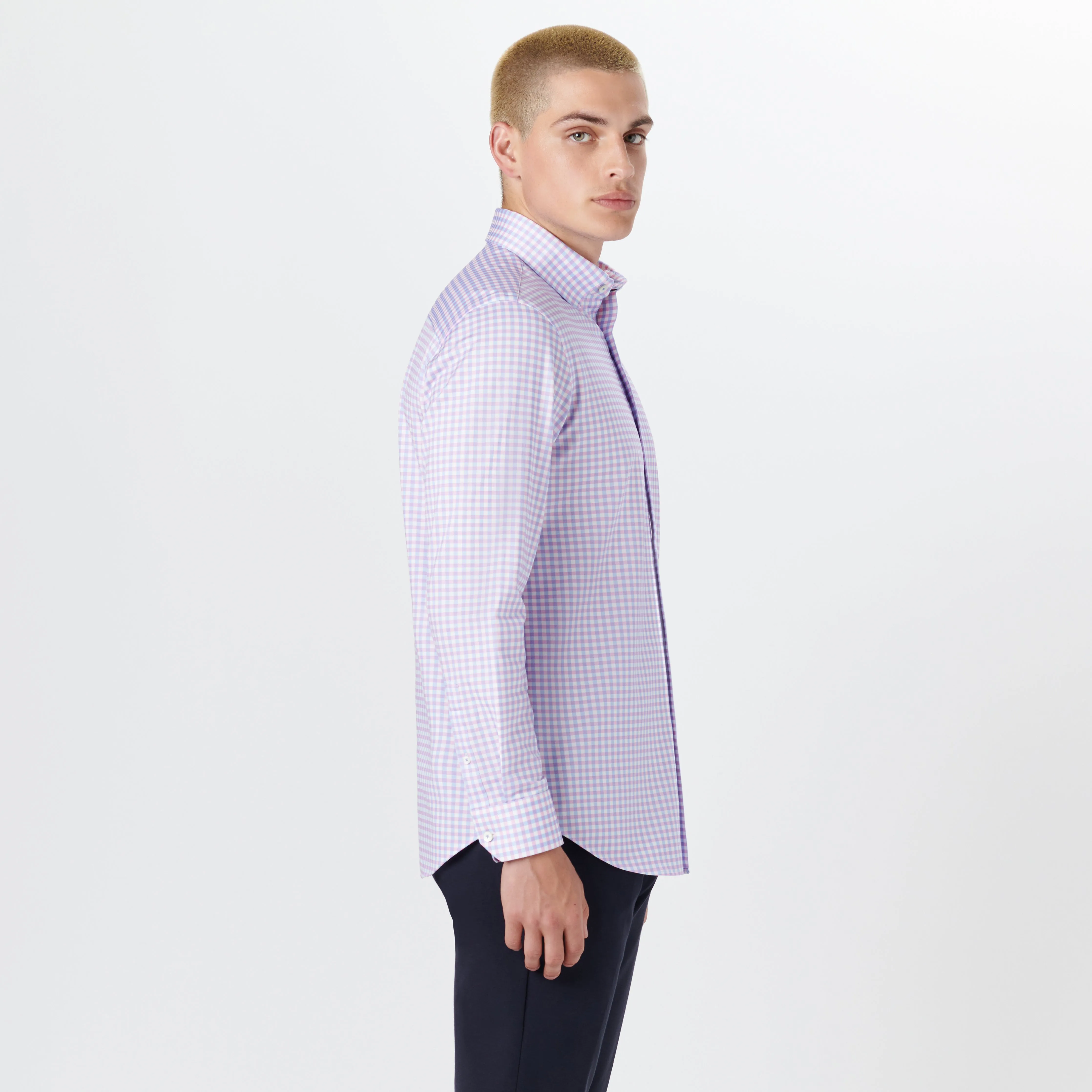 JAMES Gingham Check OoohCotton Twill Shirt