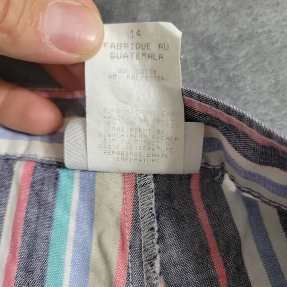 Jantzen 80s/90s Bermuda Shorts Womens 14 Colorful Striped High Rise