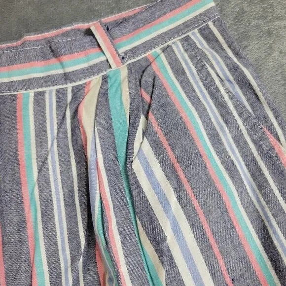 Jantzen 80s/90s Bermuda Shorts Womens 14 Colorful Striped High Rise