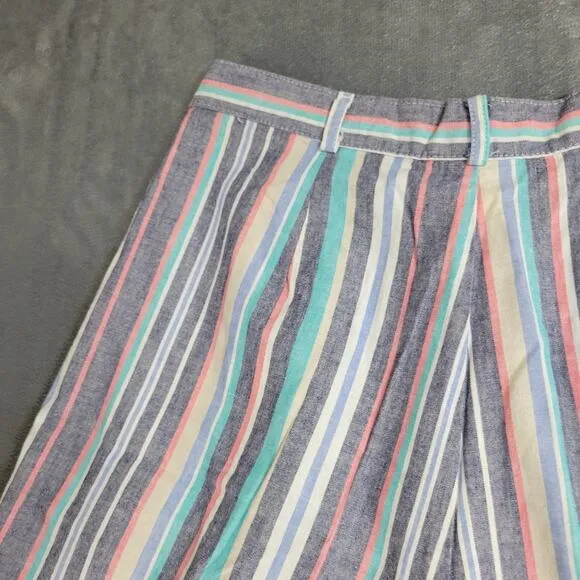 Jantzen 80s/90s Bermuda Shorts Womens 14 Colorful Striped High Rise