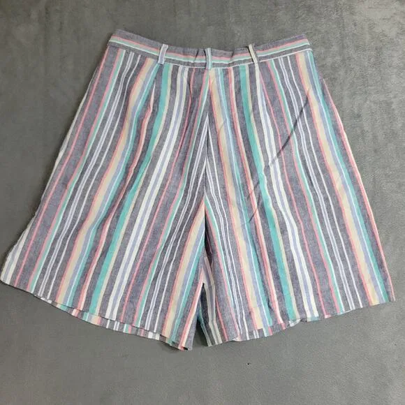 Jantzen 80s/90s Bermuda Shorts Womens 14 Colorful Striped High Rise