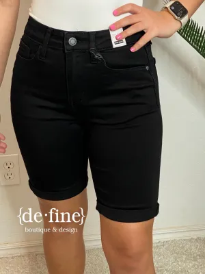 Judy Blue Black Bermuda Shorts