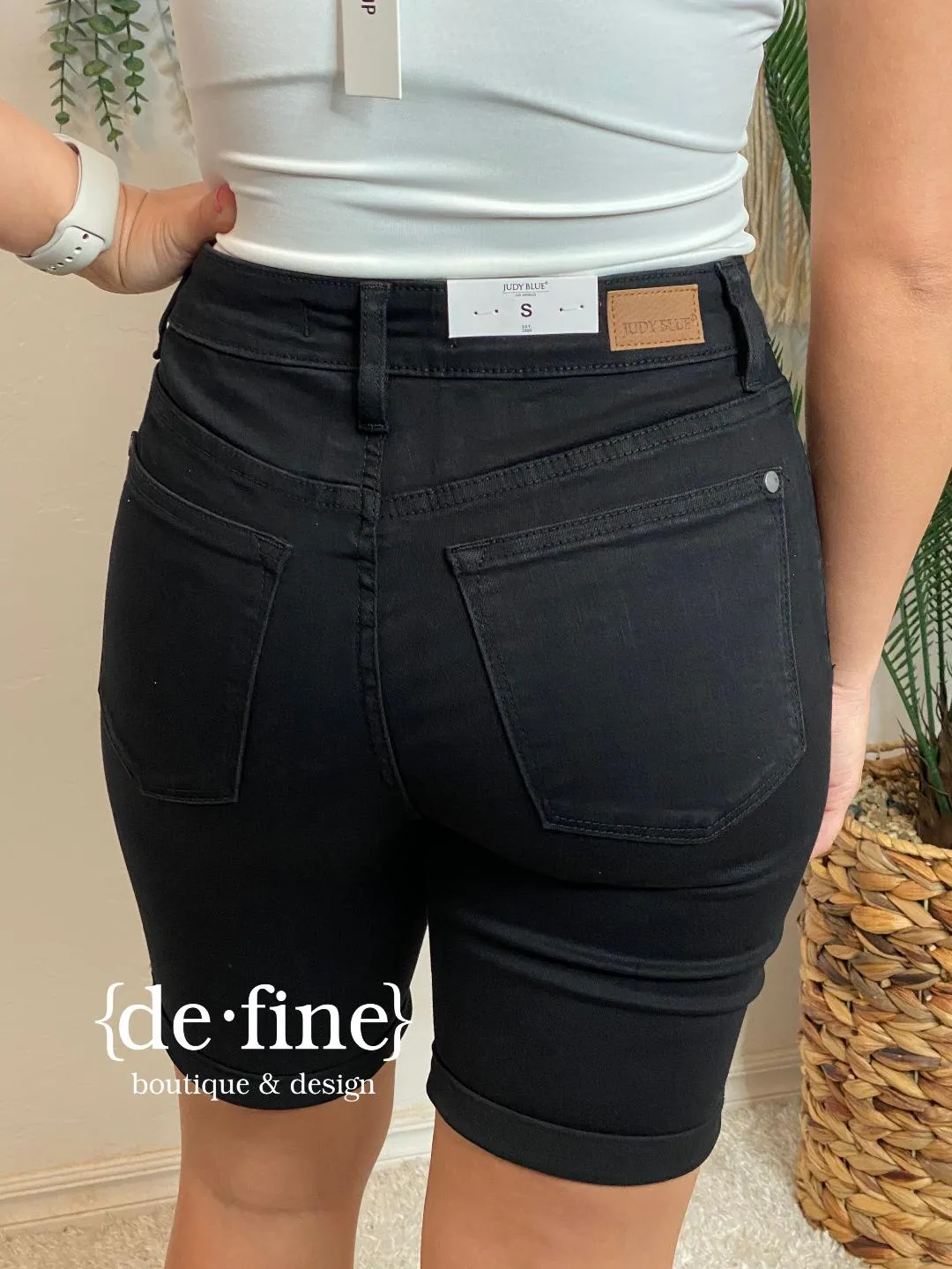 Judy Blue Black Bermuda Shorts