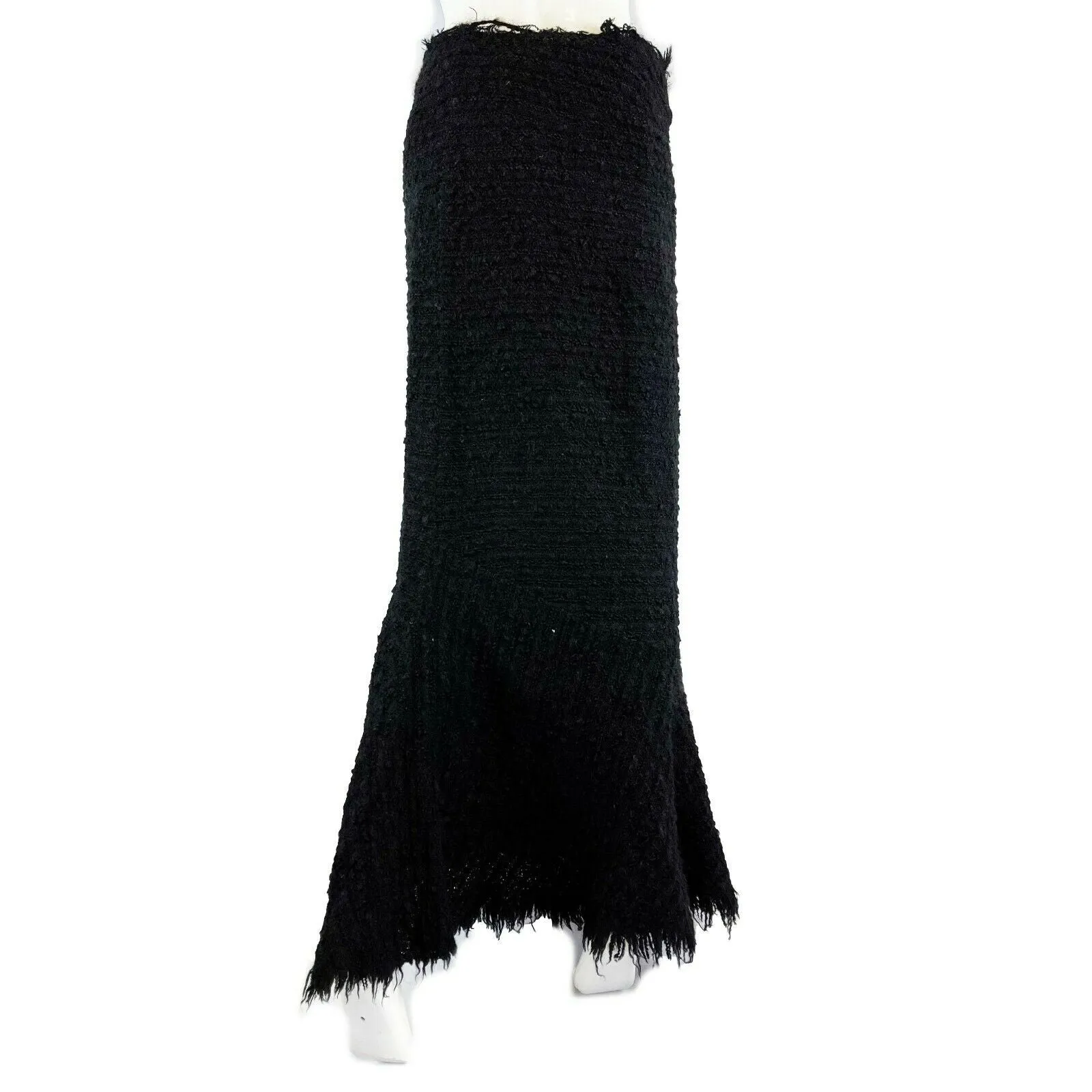 Junya Watanabe COMME des GARCONS - Tweed Fringe Mermaid Skirt - Black - Size M