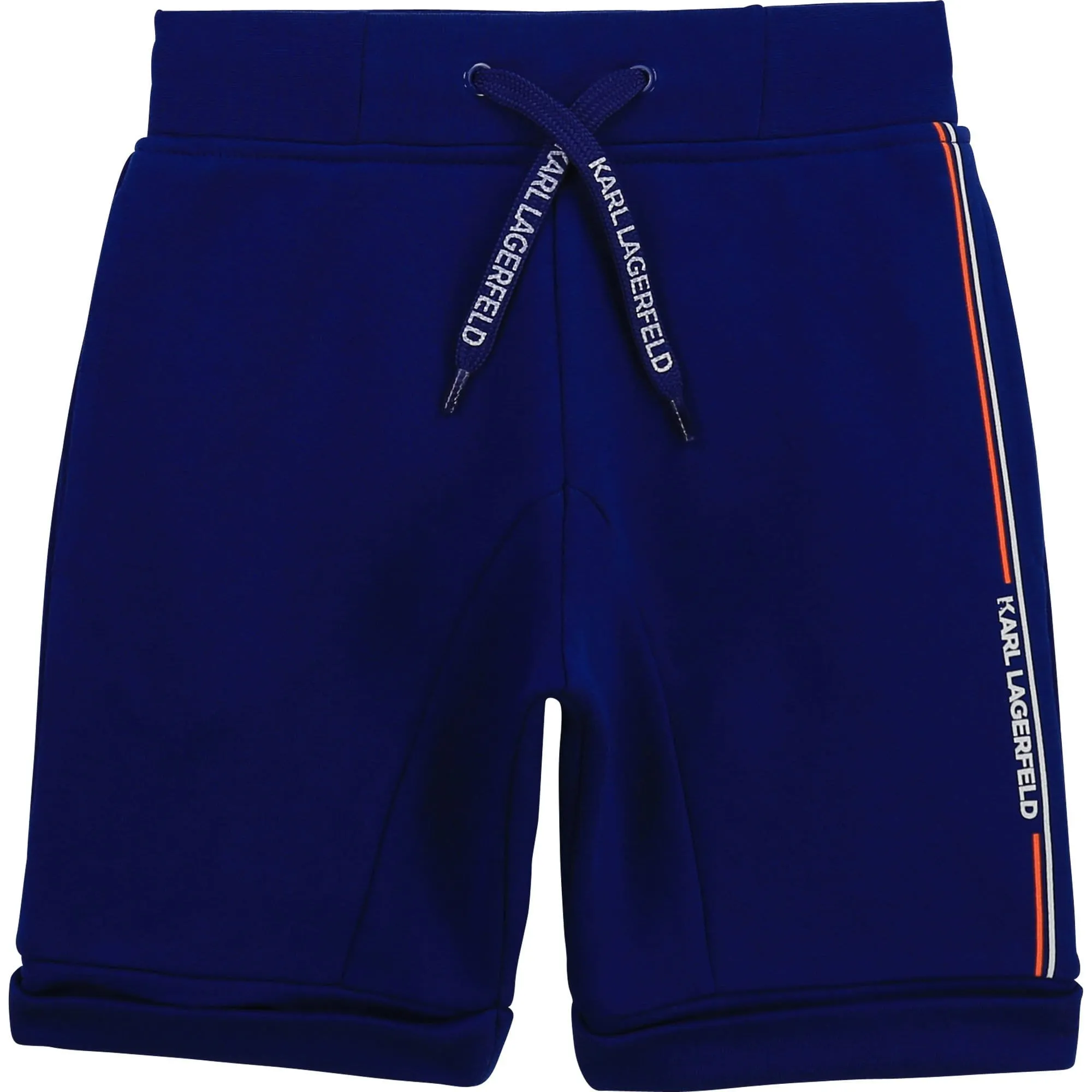 Karl Lagerfeld - Logo Detail Laces Bermuda Shorts - Navy