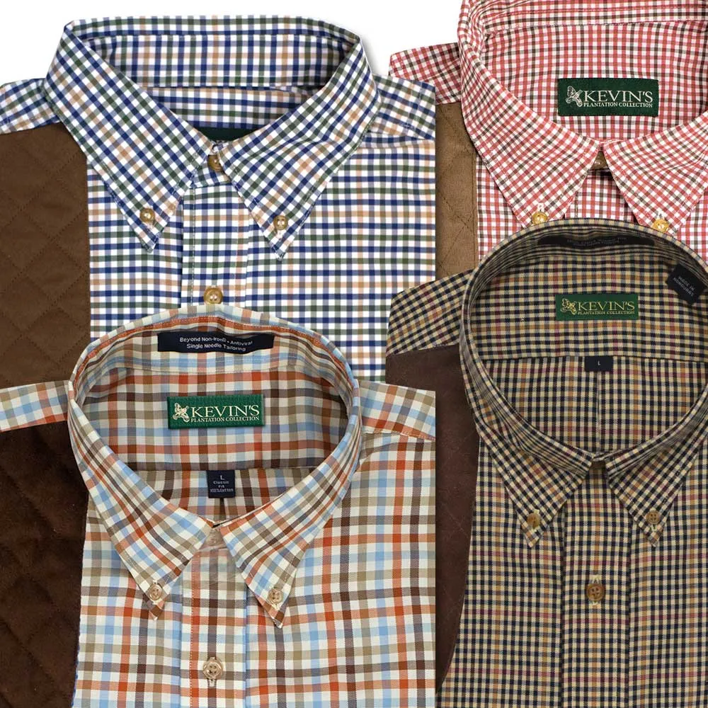 Kevin's Performance Long Sleeve Classic Plaid Right Hand Shooting Shirt
