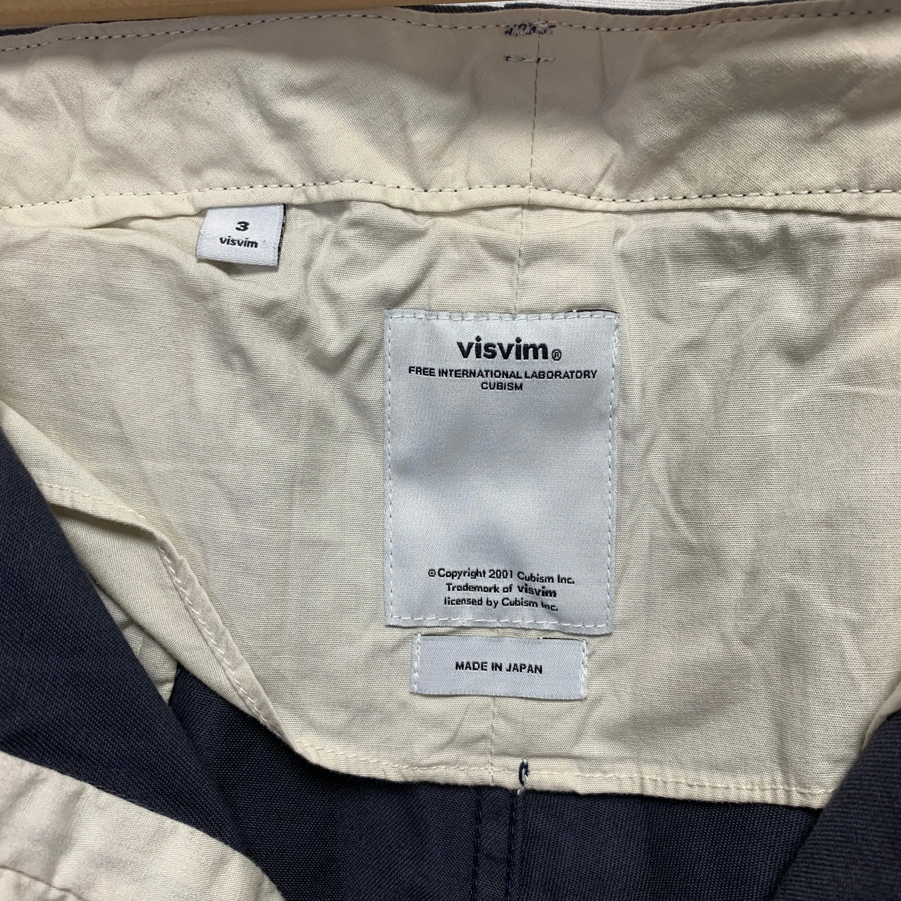 [L] Visvim 12SS High Water Chino Pants Navy