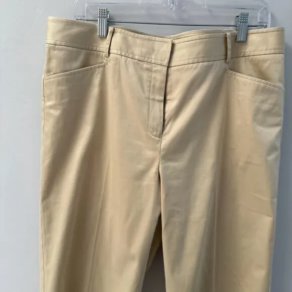 LAFAYETTE 148 NY Manhattan Bermuda Shorts Khaki Tan Beige Size 12