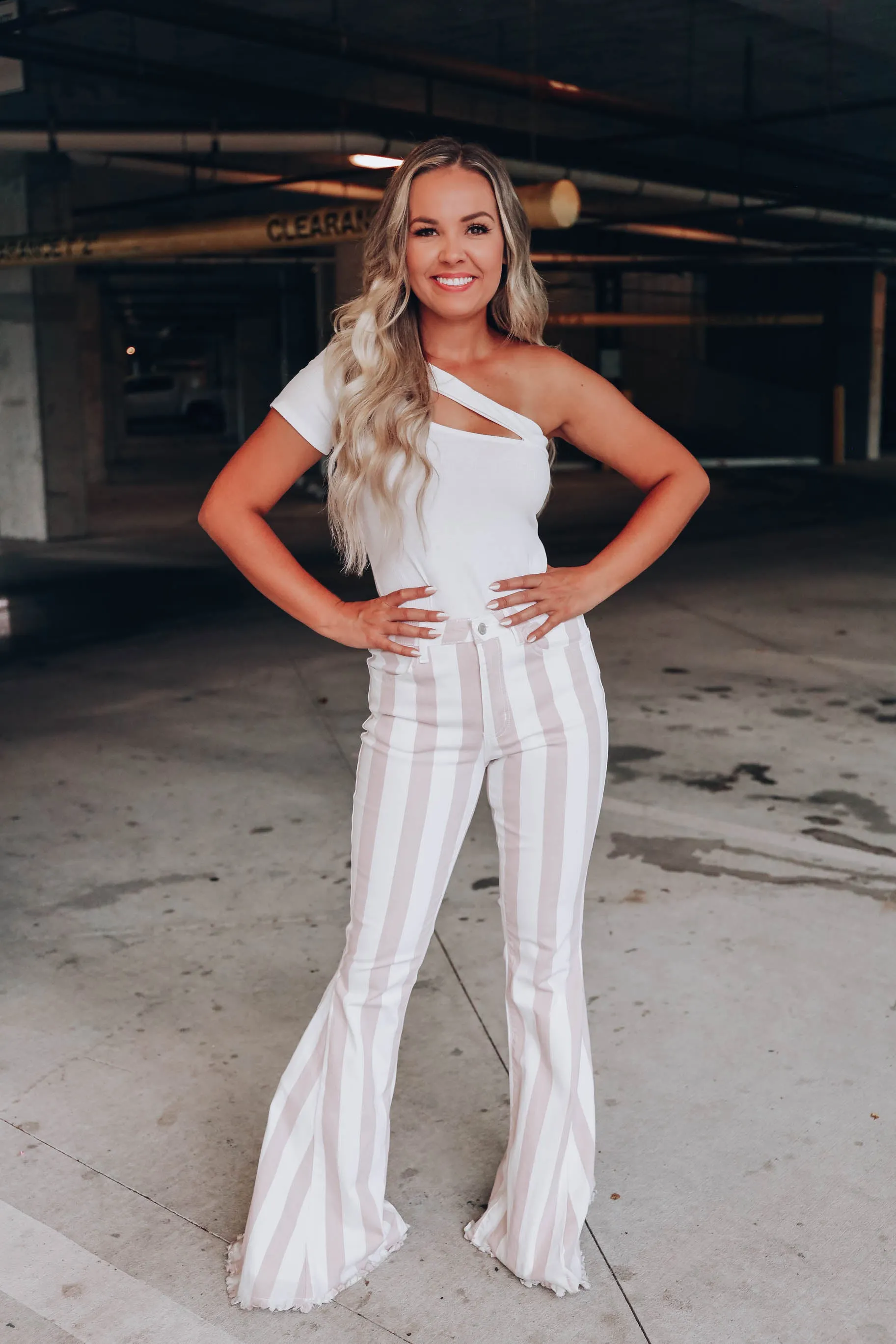 Lainey Cutout One-shoulder Bodysuit - Ivory