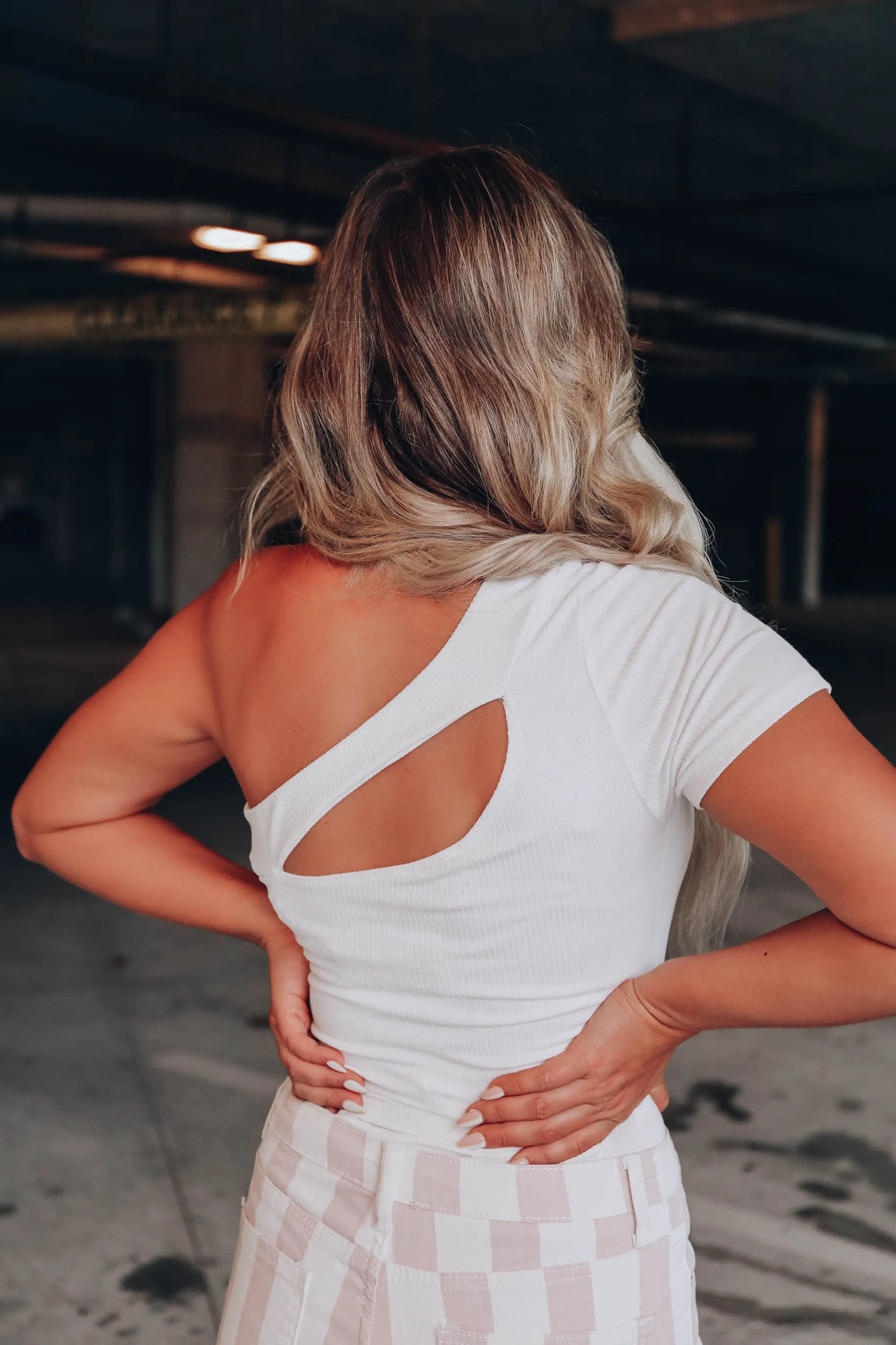 Lainey Cutout One-shoulder Bodysuit - Ivory