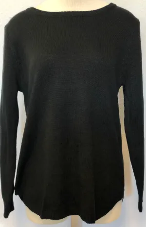 LASER CUT BACK SWEATER