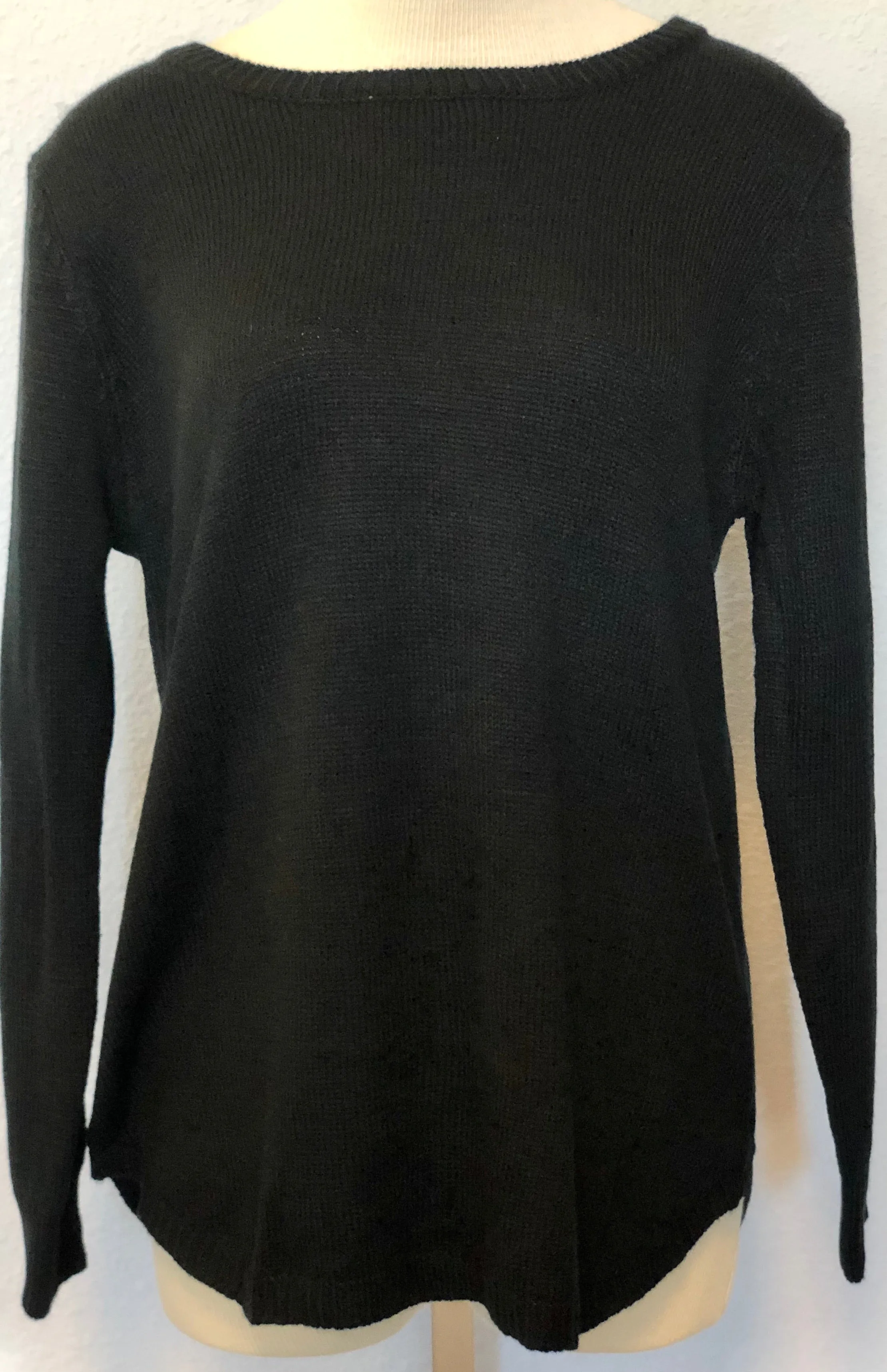 LASER CUT BACK SWEATER
