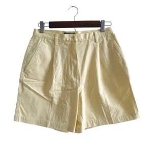 Lauren Ralph Lauren Pale Butter Yellow Vintage Pleated Khaki Golf Shorts size 6