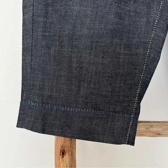 [levi’s capital E] nwot premium dark wash tailored bermuda denim jean shorts 26