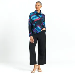 Lightweight Cozy - Tipped Hem Sweater Top - Ribbon Stripe - Final Sale!