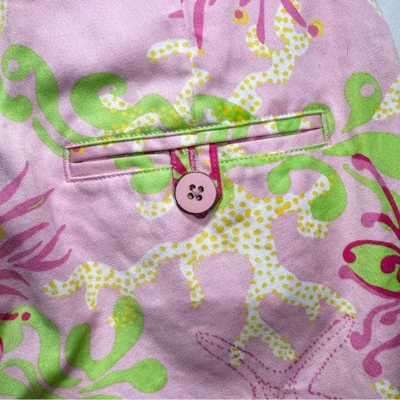 Lilly Pulitzer Summer 09 Resort Fit Bermuda Shorts Starfish Anemone Size‎ 2