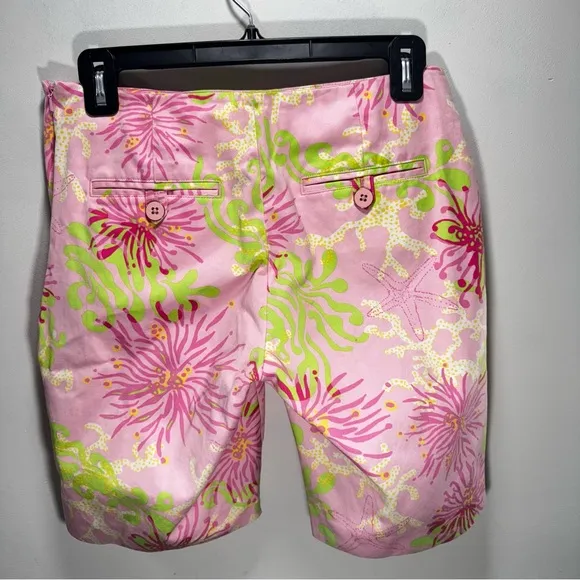 Lilly Pulitzer Summer 09 Resort Fit Bermuda Shorts Starfish Anemone Size‎ 2