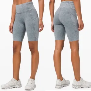 LULULEMON Fast and Free Short 10&quot; In Ice Dye Size 12