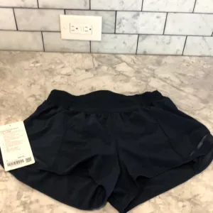 lululemon high rise shorts navy blue