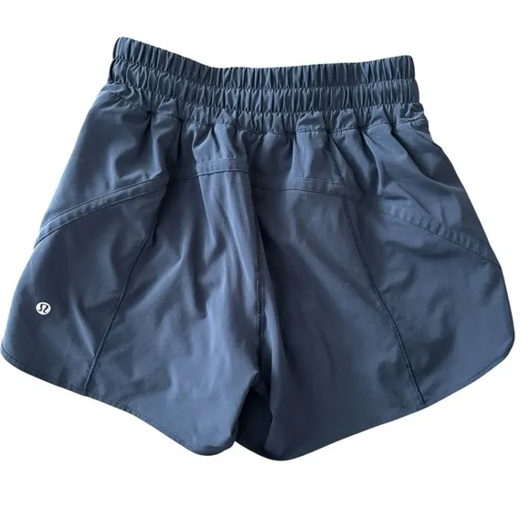 Lululemon Navy Track That High-Rise LinedShort 3&quot; Size 4