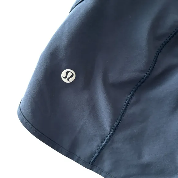 Lululemon Navy Track That High-Rise LinedShort 3&quot; Size 4
