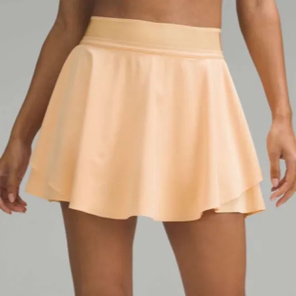 Lululemon Peach color Court Rival High-Rise Skirt *Long Summer Glow | Size 2