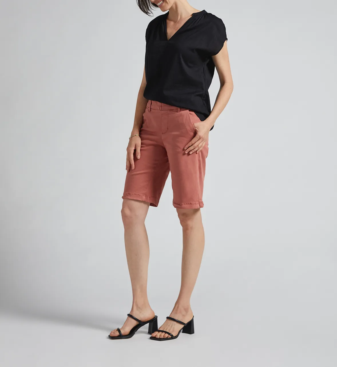 Maddie Mid Rise Bermuda Pull-On Short - SALE
