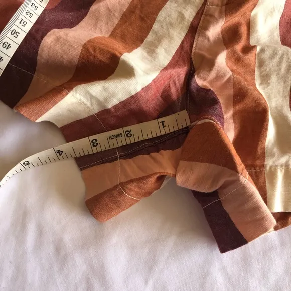 Madewell High Waisted Striped Shorts