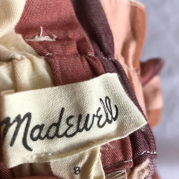 Madewell High Waisted Striped Shorts
