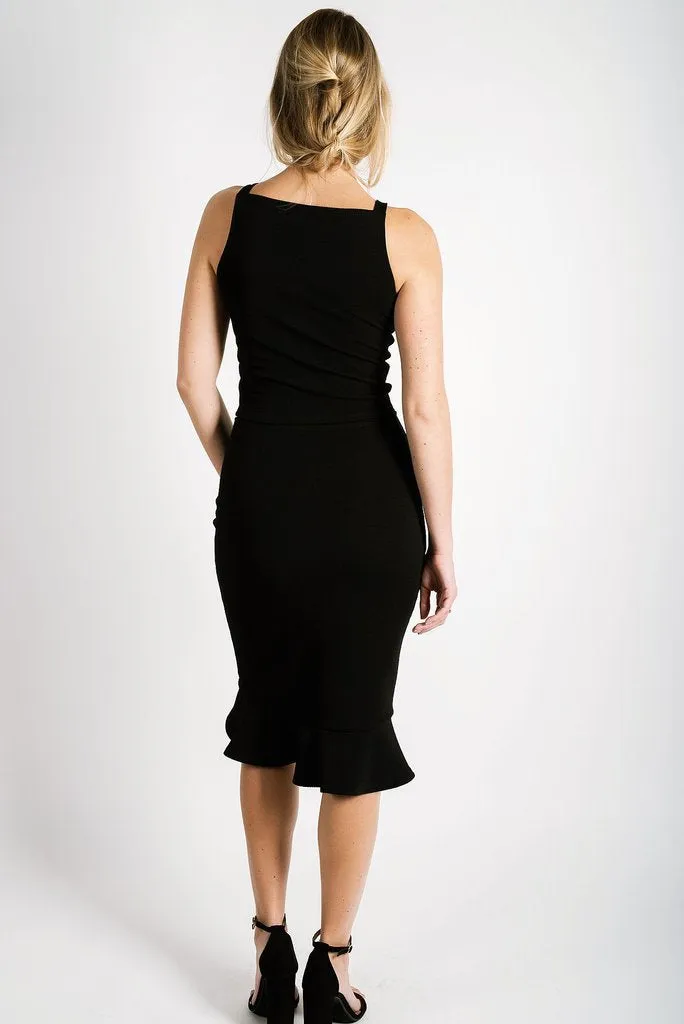 Maisie Square Neck Top -Black