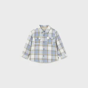 Mayoral Blue Plaid Overshirt