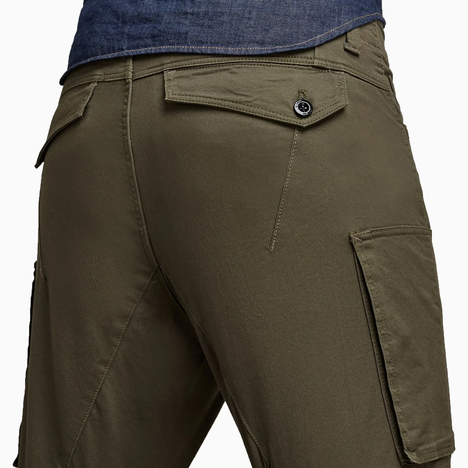 Men's Zip Pocket 3D Skinny Cargo Pants
