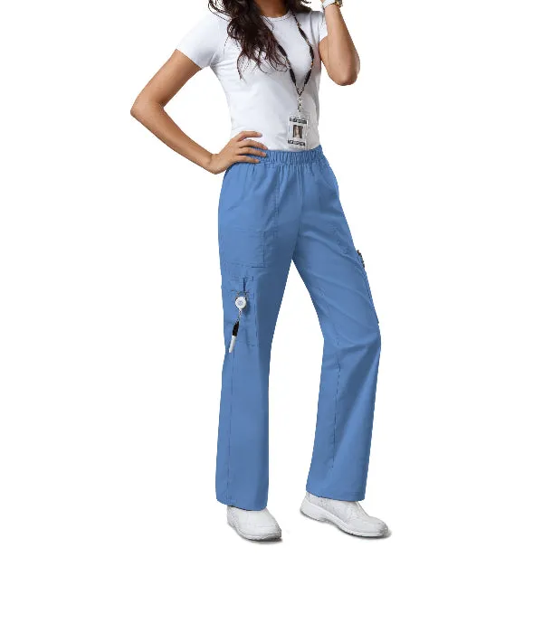 Mid Rise Pull On Cargo Pant