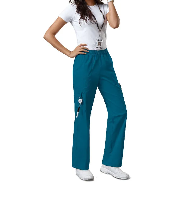 Mid Rise Pull On Cargo Pant
