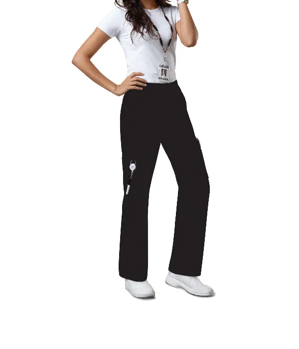 Mid Rise Pull On Cargo Pant