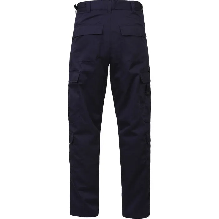 Midnight Blue - 9 Pocket EMT Pants - Polyester Cotton Twill - Cargo Work Trousers - Mens