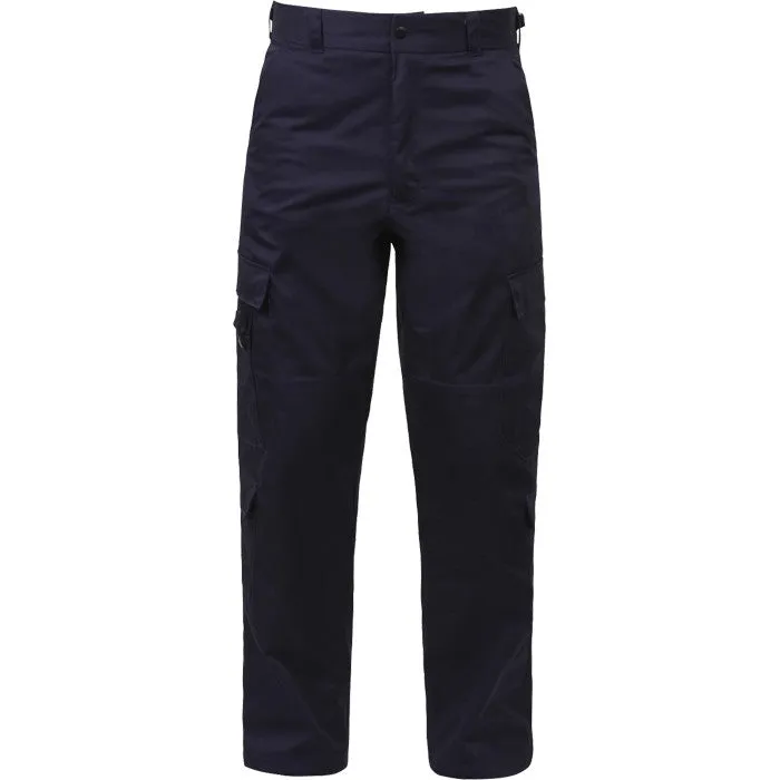 Midnight Blue - 9 Pocket EMT Pants - Polyester Cotton Twill - Cargo Work Trousers - Mens