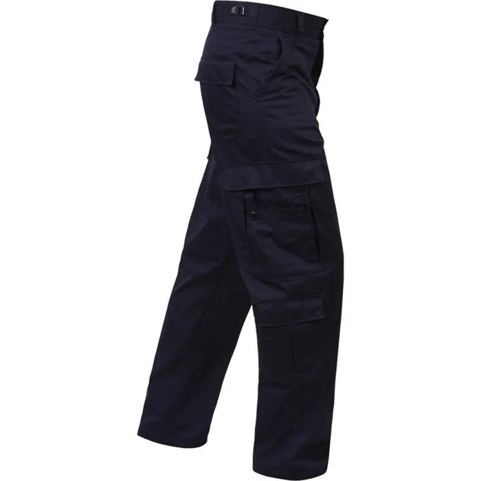 Midnight Blue - 9 Pocket EMT Pants - Polyester Cotton Twill - Cargo Work Trousers - Mens