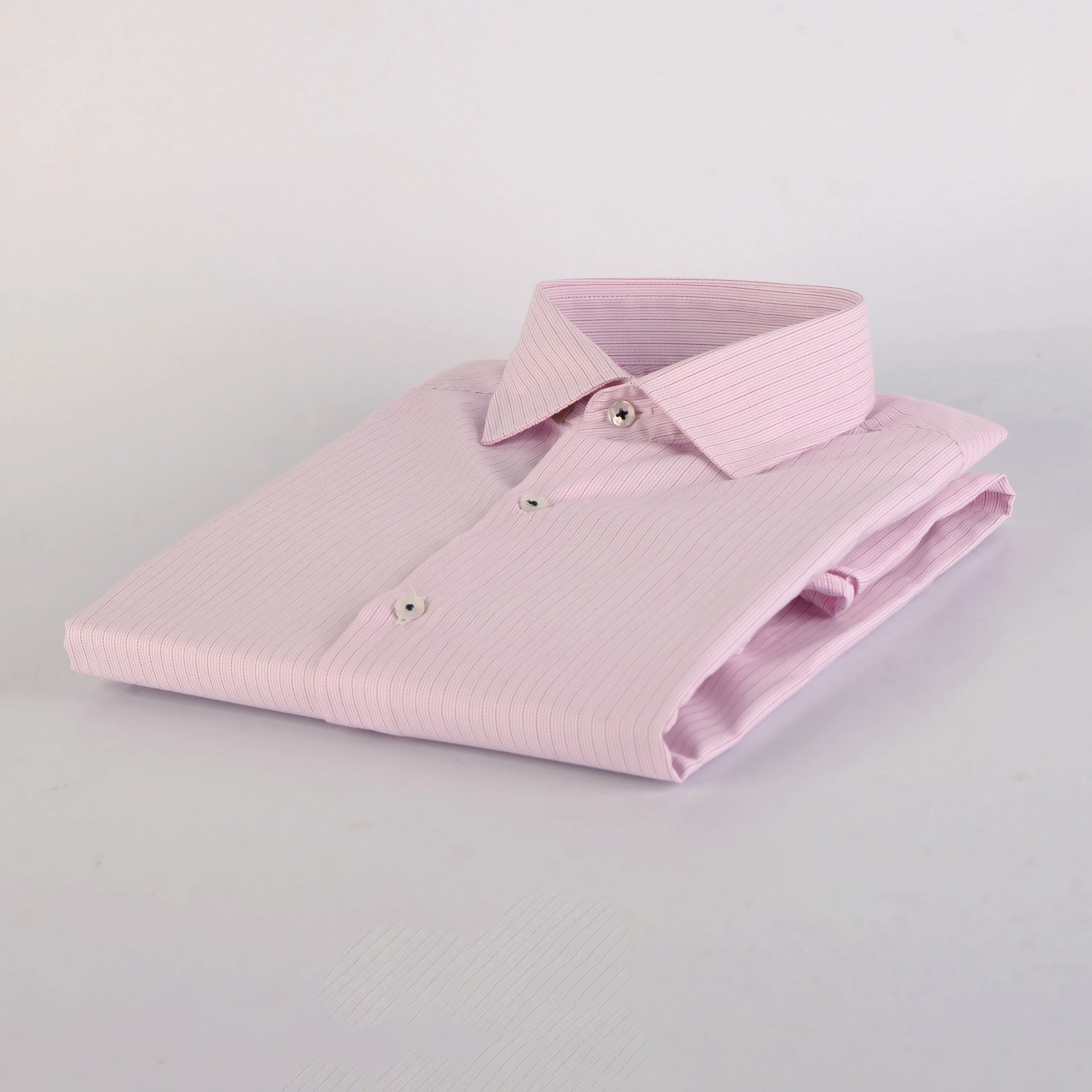 MK Pink Self Stripes Shirt